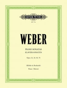 Weber: Complete Piano Works Volume 1: Sonatas published by Peters
