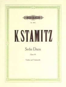 Stamitz: 6 Duos Opus 19 for Violin & Cello published by Peters