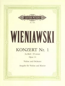 Wieniawski: Concerto No.1 in F# minor Opus 22 for Violin published by Peters