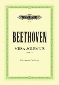 Beethoven: Missa Solemnis published by Peters - Vocal Score