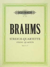 Brahms: Complete String Quartets published by Peters