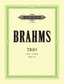 Brahms: Clarinet Trio in A minor Opus 114 published by Peters