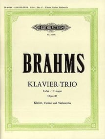 Brahms: Piano Trio No. 2 in C major Opus 87 published by Peters