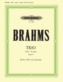Brahms: Piano Trio No. 1 in B major Opus 8 published by Peters