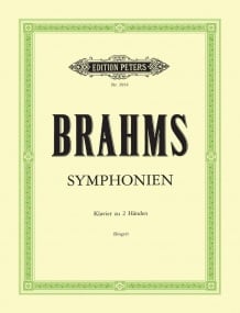 Brahms: 4 Symphonies for Solo Piano published by Peters