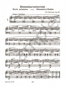Duvernoy: Elementary Studies Opus 176 for Piano published by Peters