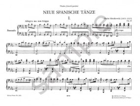 Moszkowski: New Spanish Dances Opus 65 for Piano Duet published by Peters