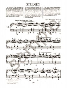 Moscheles: Studies Opus 70/2 for Piano published by Peters