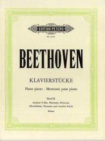 Beethoven: Album of Piano Pieces Volume 2 published by Peters