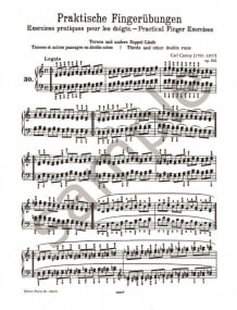 Czerny: Practical Finger Exercises Opus 802 Volume 2 for Piano published by Peters