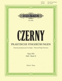 Czerny: Practical Finger Exercises Opus 802 Volume 2 for Piano published by Peters