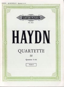 Haydn: Complete String Quartets Volume 4 published by Peters
