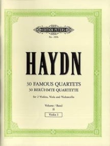 Haydn: Complete String Quartets Volume 2 published by Peters