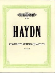 Haydn: Complete String Quartets Volume 1 published by Peters