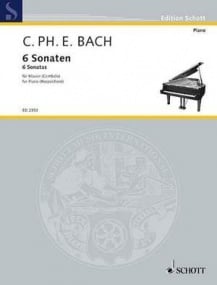 C P E Bach: Six Piano Sonatas Volume 1 published by Schott