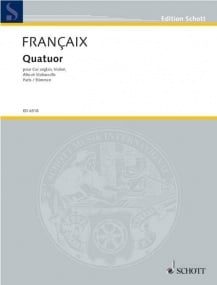Francaix: Quartet for Cor Anglais & String Trio published by Schott