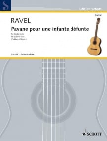 Ravel: Pavane pour une Infante defunte for Guitar published by Schott