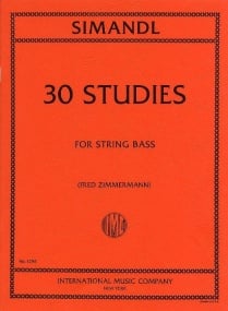 Simandl: 30 Studies For Development Of Tone for Double Bass published by IMC