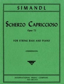 Simandl: Scherzo Capriccioso Opus 72 for Double Bass published by IMC
