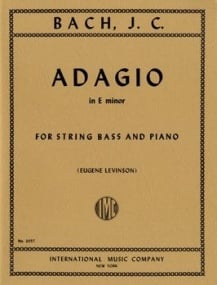 Bach: Adagio in E minor for Double Bass published by IMC
