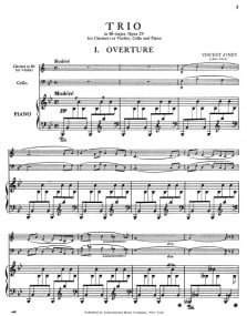d'Indy: Trio in Bb Major Opus 29 published by IMC
