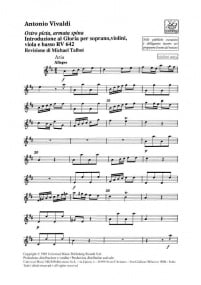Vivaldi: Ostro picta, armata spina (set of orchestral parts) published by Ricordi