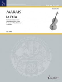 Marais: La Folia for Cello and Piano published by Schott