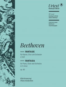 Beethoven: Choral Fantasia in C minor Opus 80 published by Breitkopf - Vocal Score