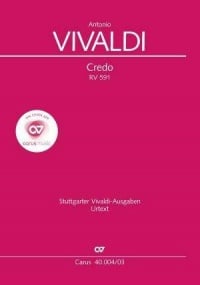 Vivaldi: Credo (RV591) Vocal Score published by Carus Verlag
