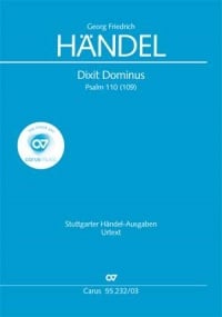 Handel: Dixit Dominus HWV232 Vocal Score published by Carus Verlag
