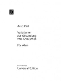 Part: Variationen zur Gesundung von Arinuschka; Fr Alina for Piano published by Universal