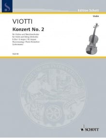 Viotti: Concerto No 2 in E major for Violin published by Schott