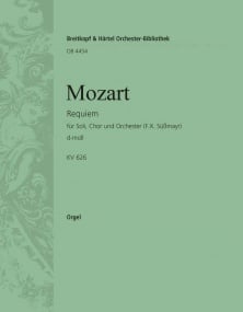 Mozart: Requiem K626 published by Breitkopf - organ