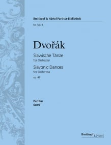 Dvorak: Slavonic Dances Opus 46 (Full Score) published by Breitkopf