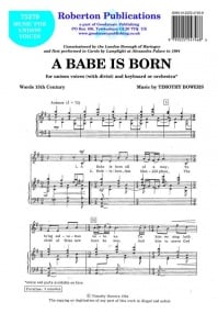 Bowers: Babe Is Born (Unison) published by Roberton