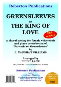 Vaughan Williams: Greensleeves or The King of Love SSA published by Roberton