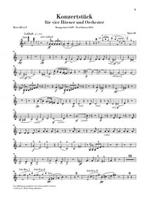 Schumann: Concert Piece for four Horns Opus 86 published by Henle
