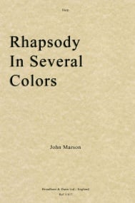 Marson: Rhapsody in Several Colours for Harp published by Broadbent & Dunn