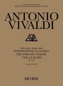 Vivaldi: Ostro picta, armata spina (full score) published by Ricordi