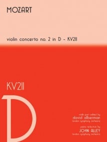 Mozart: Concerto No 2 in D K211 for Violin & Piano published by Mayhew