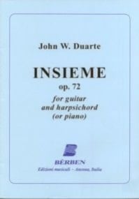 Duarte: Insieme Opus 72 for guitar published by Berben