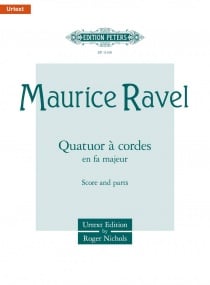 Ravel: String Quartet in F major published by Peters