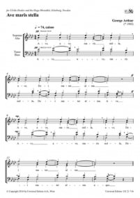 Arthur: Ave maris stella for SATB published by Universal Edition