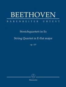 Beethoven: String Quartet in Eb Major Opus 127 (Study Score) published by Barenreiter