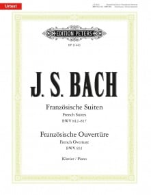Bach: French Suites (BWV 812-817) & French Overture (BWV 831) for Piano published by Peters