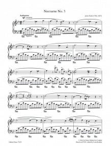 Field: Nocturne No. 5 in Bb major for Piano published by Peters Edition