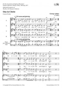 Arthur: One in Christ for SATB published by Universal Edition