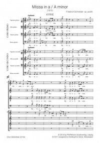 Schneider: Missa in A published by Breitkopf - Vocal Score