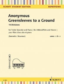 Anon: Greensleeves to a Ground for Treble Recorder published by Schott