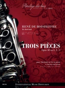 Boisdeffre: Three Pieces Opus 40 for Clarinet in A and Piano published by IMD